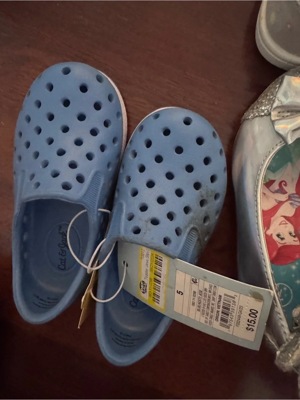 Cat & Jack Kids Pink, Blue, Mint & Silver Multi-Pack Sandal & Clog Lot - Picture 8 of 11
